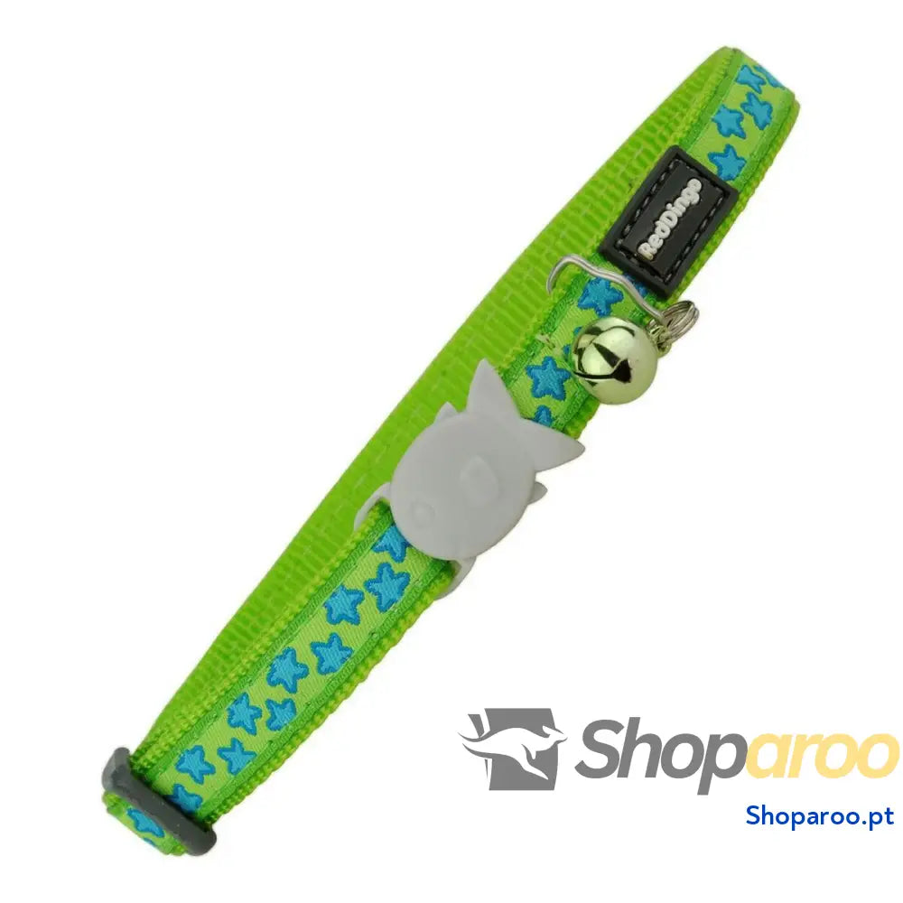 Coleira para Gato Red Dingo Style Verde 20-32 cm