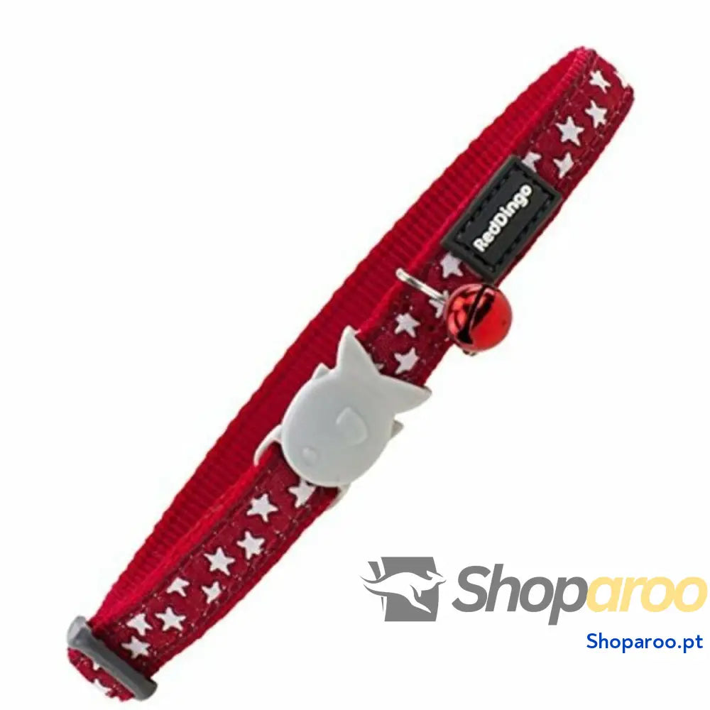 Coleira para Gato Vermelho 20-32 cm