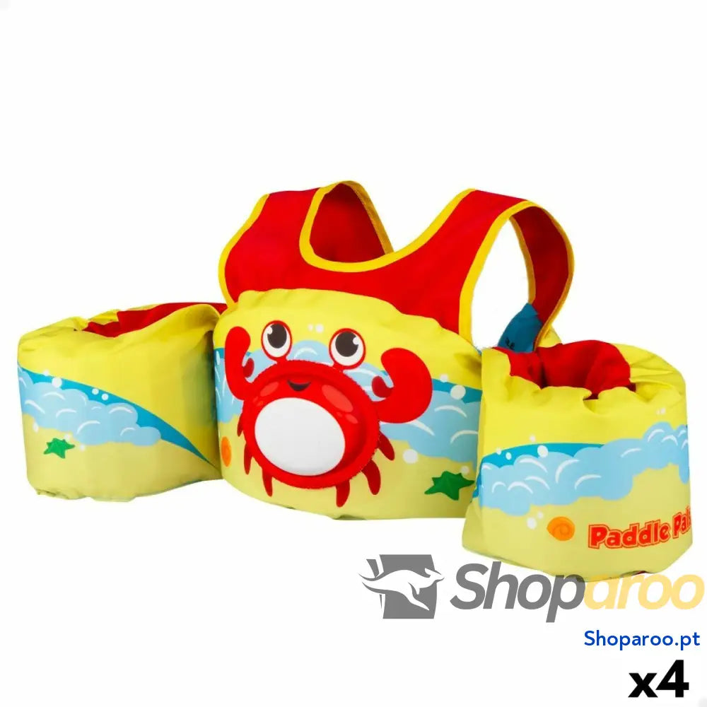 Colete de salvação AquaSport 56 x 25 20 cm Caranguejo (4 Unidades)