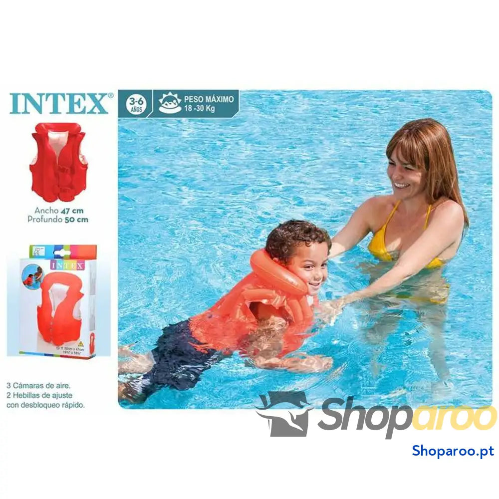 Colete Insuflável para Piscina Intex 50 x 47 cm