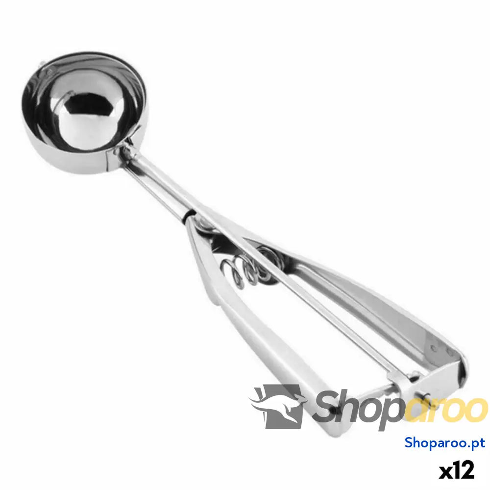 Colher para Gelado Privilege 47074 Aço inoxidável (12 Unidades) (22 cm)