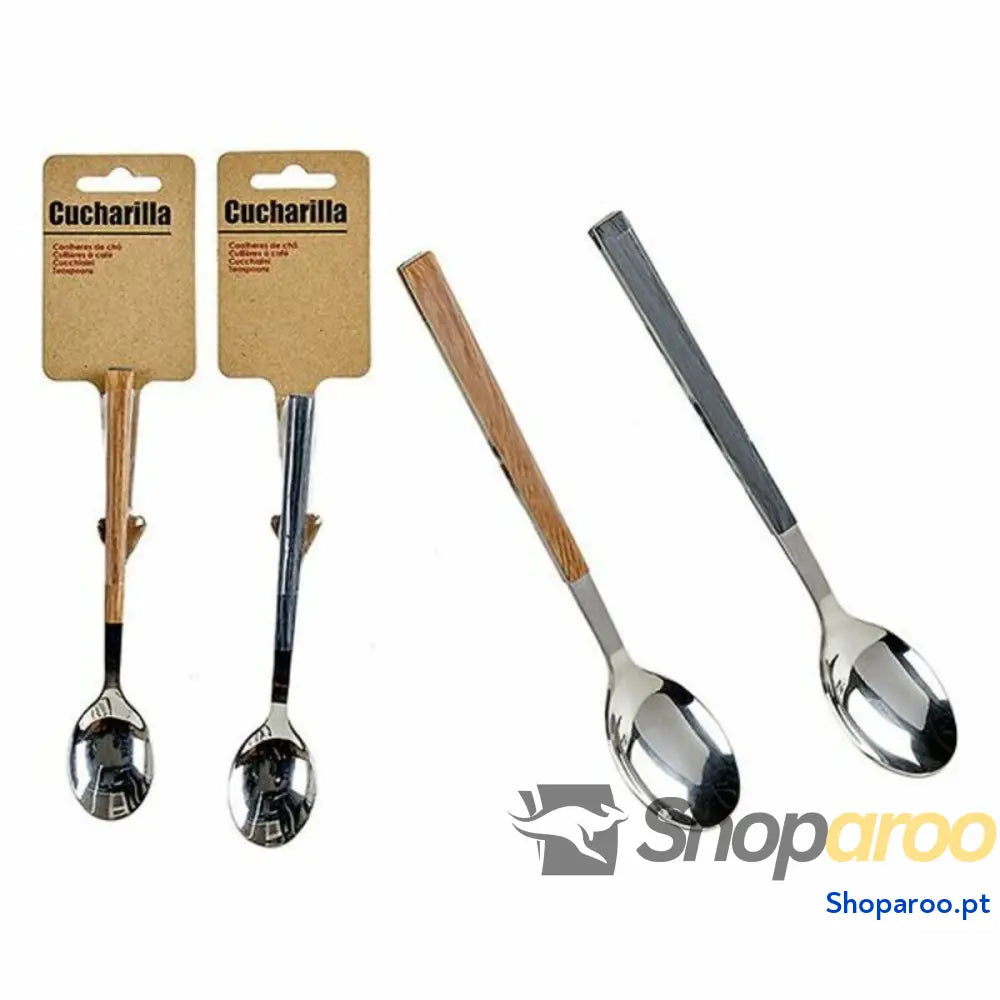 Colheres de Café BIG S3604357 Punhos madeira