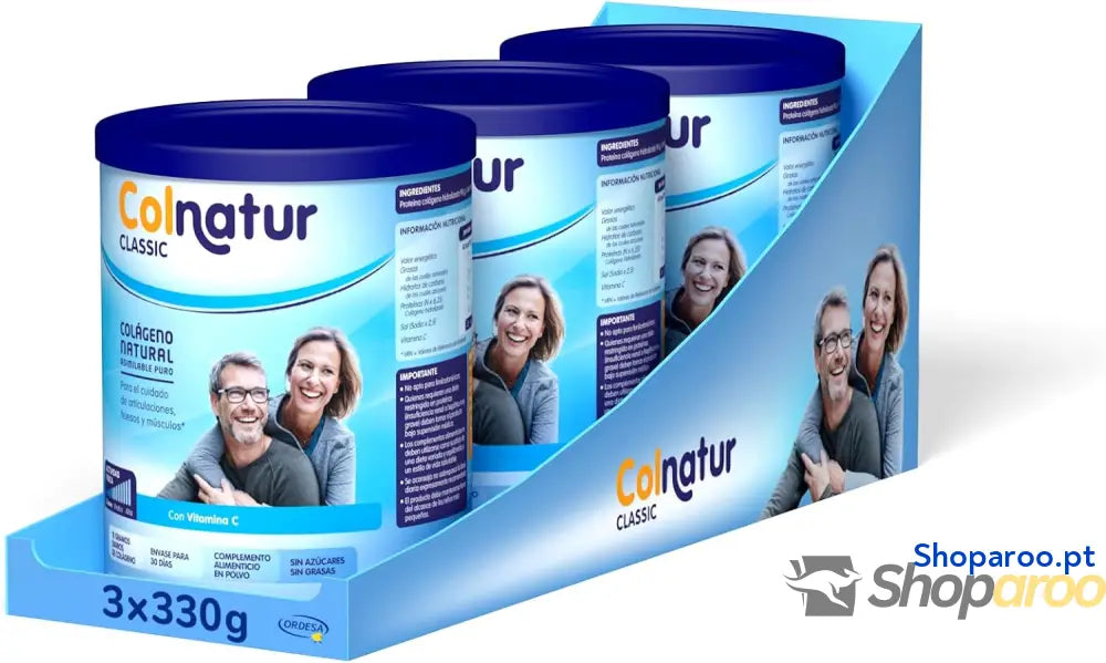 Colnatur Classic Neutro 3PACK | 918g | Colágeno en polvo con Vitamina C para Huesos y Articulaciones Amazon Exclusive