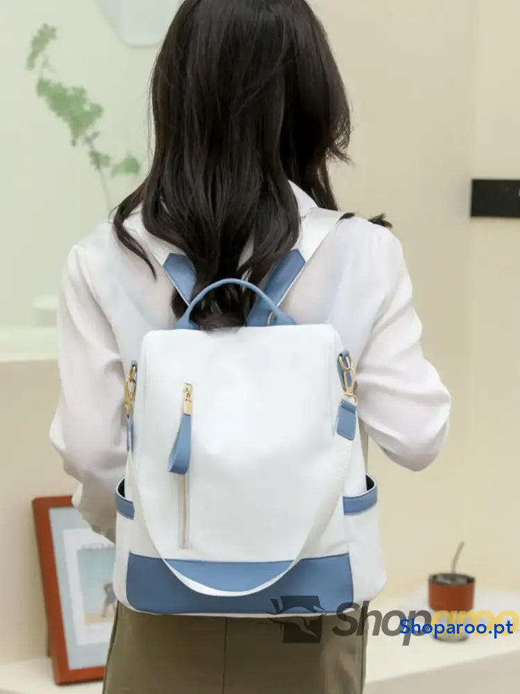 Color Block Convertible Backpack Bag