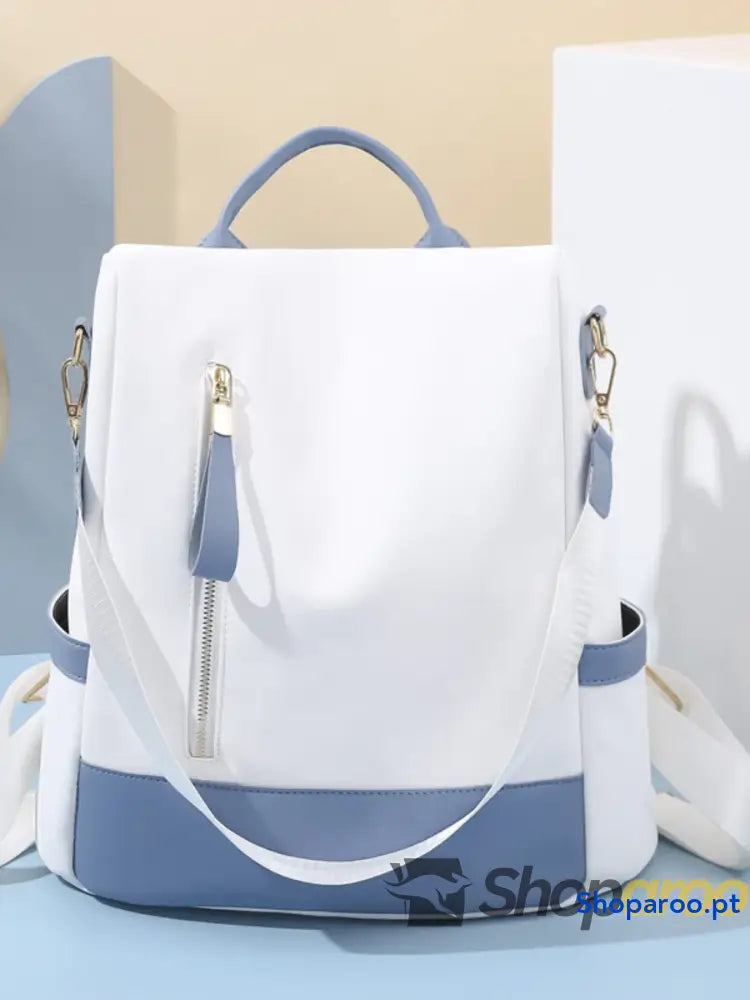 Color Block Convertible Backpack Bag