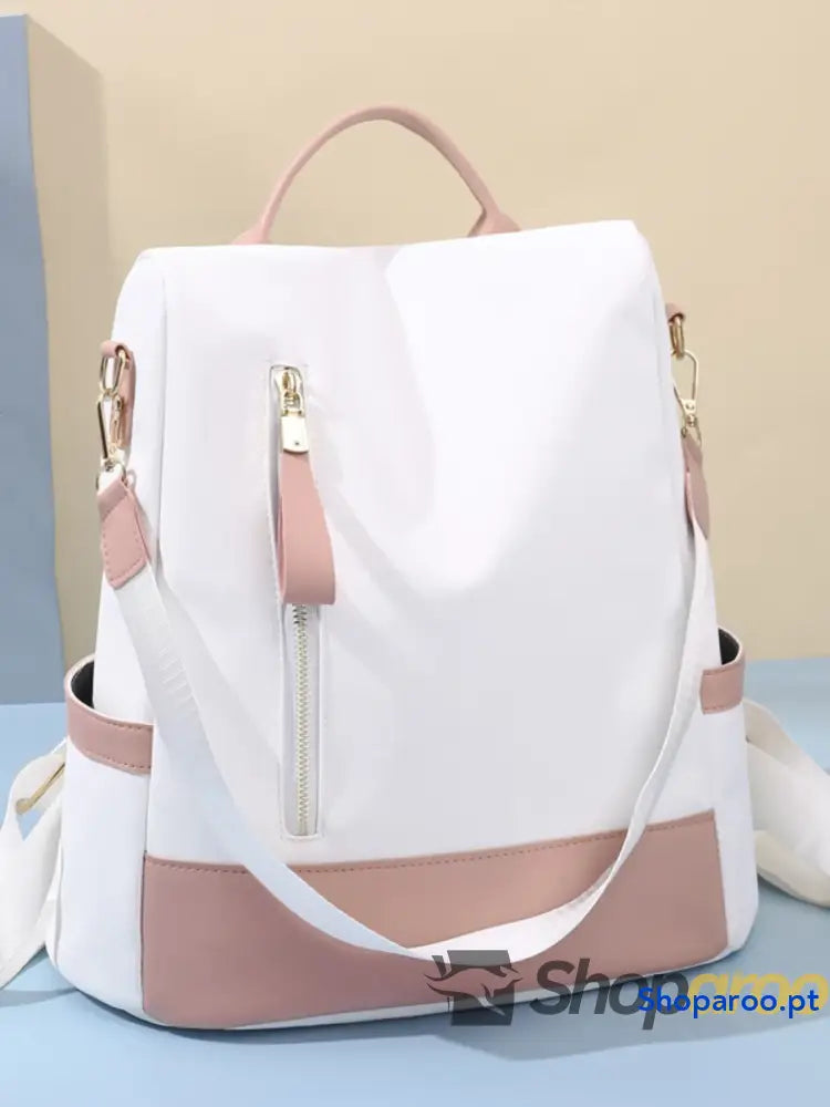 Color Block Convertible Backpack Bag