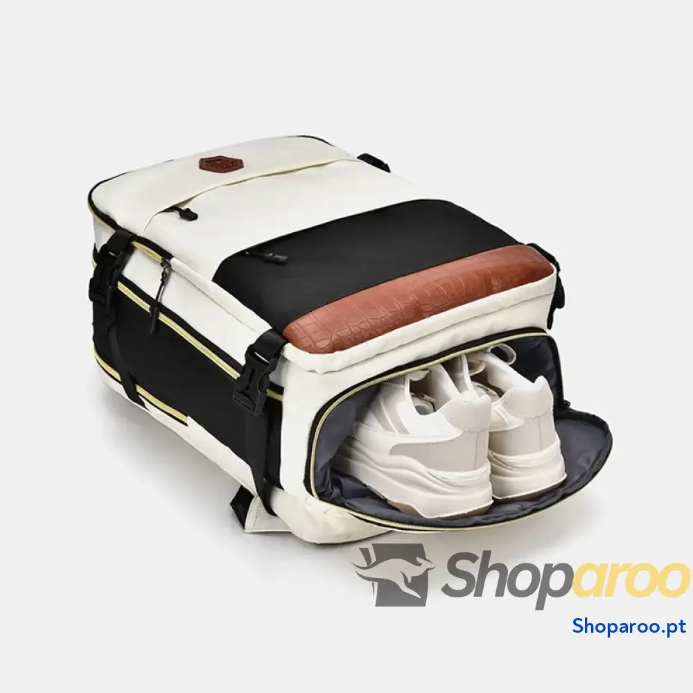 Color Block Multi-Pockets Backpack Bag