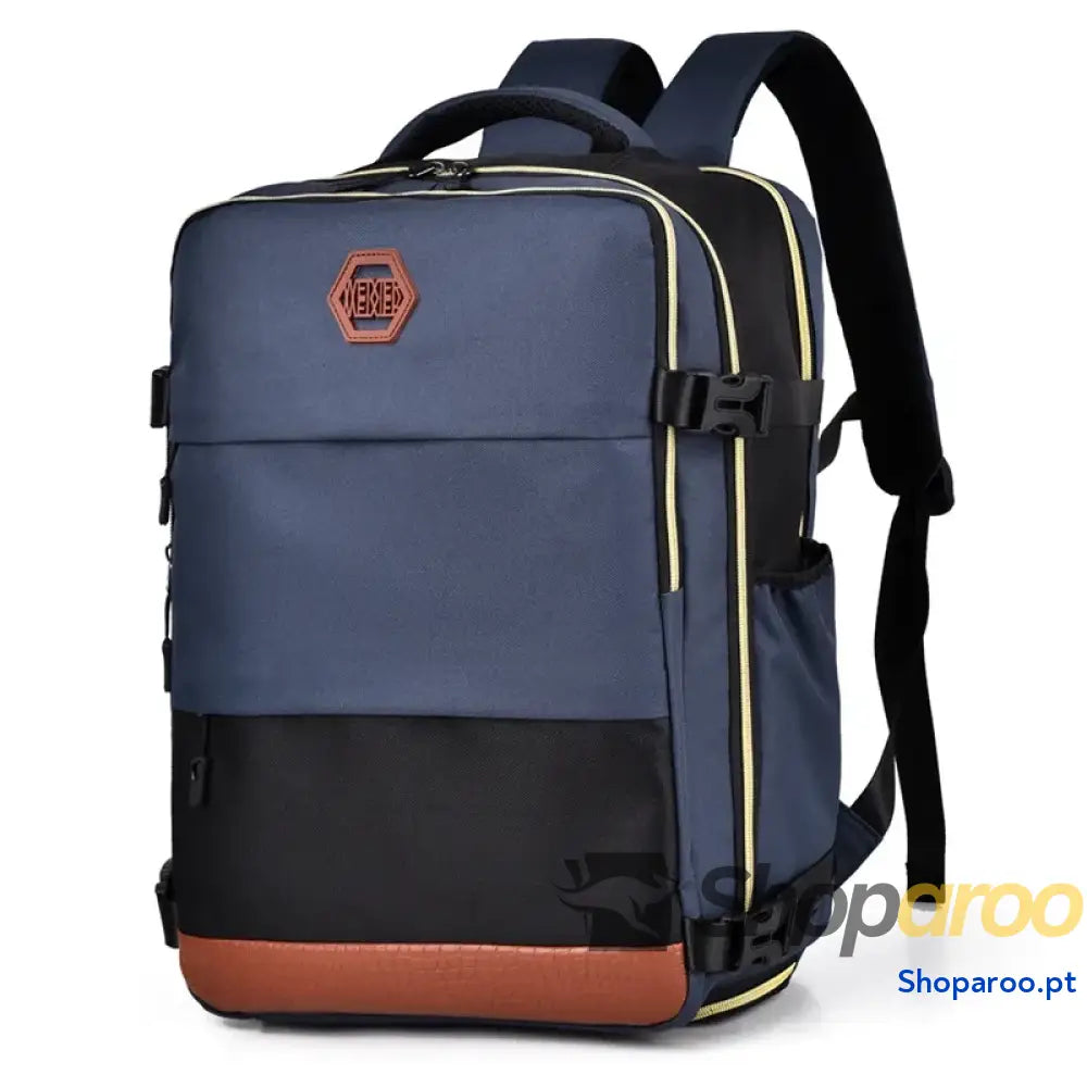 Color Block Multi-Pockets Backpack Bag