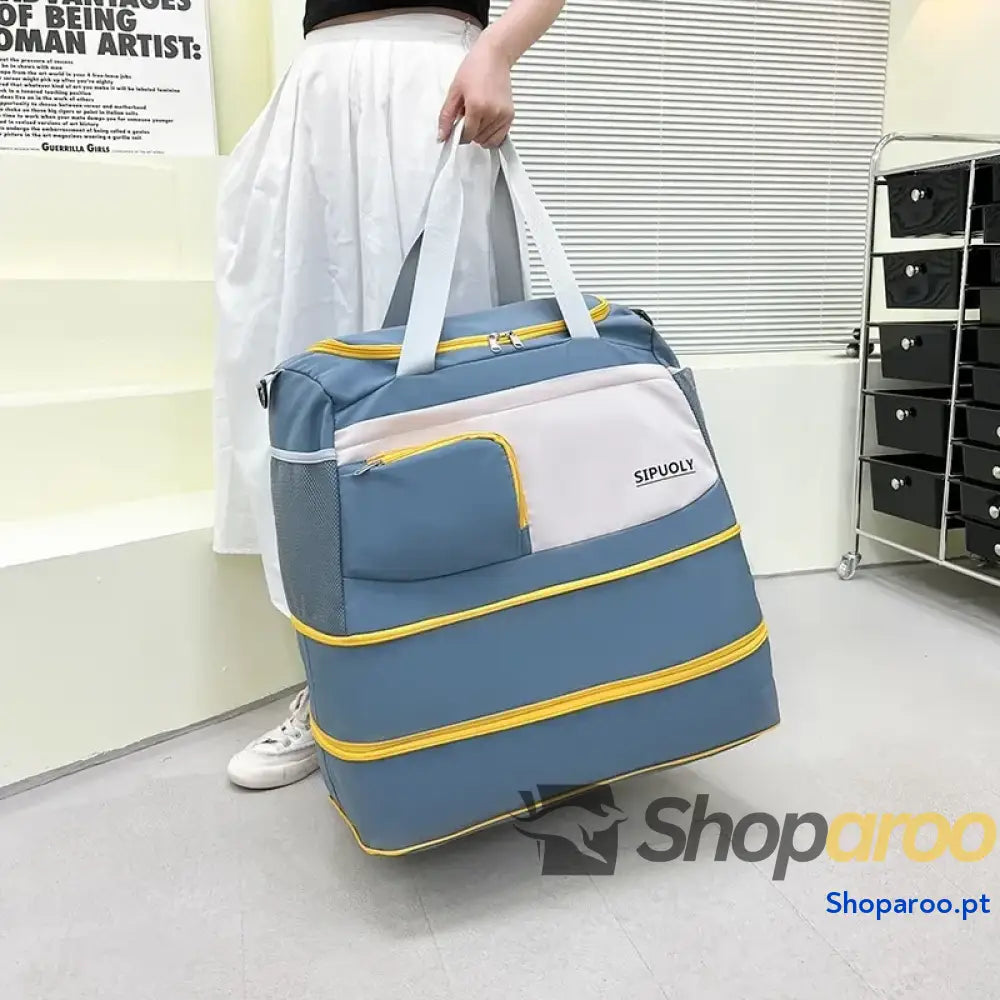 Color Block Oxford Cloth Travel Bag