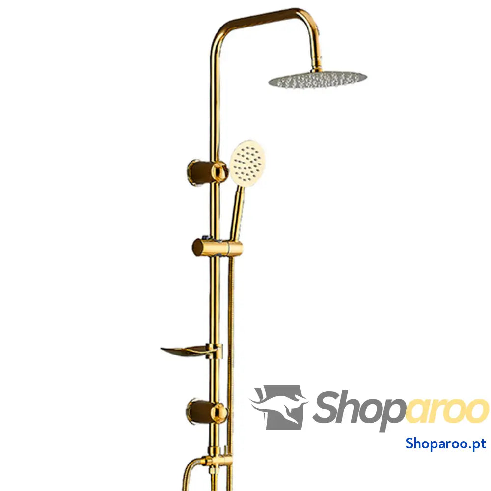 Coluna de duche Fontastock Dourado Aço inoxidável ABS Cromado
