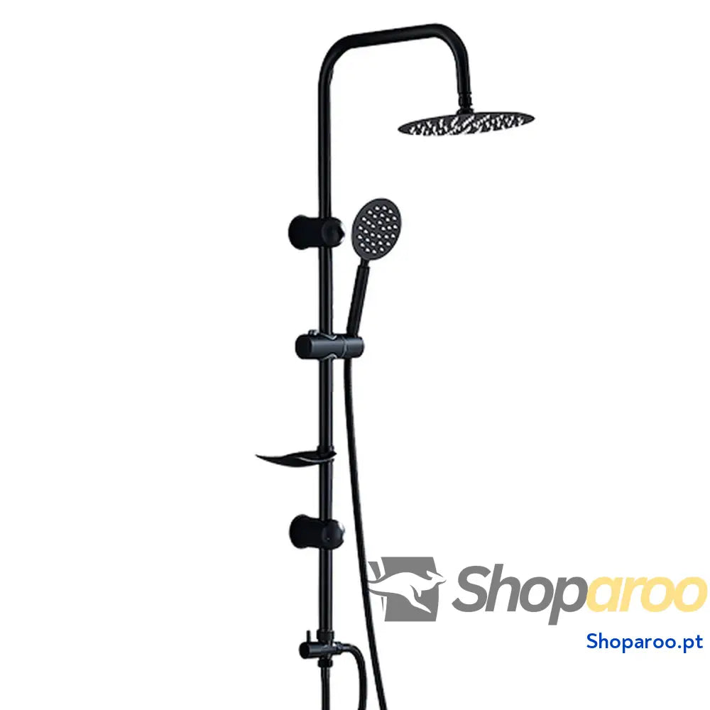 Coluna de duche Fontastock Preto Aço inoxidável ABS