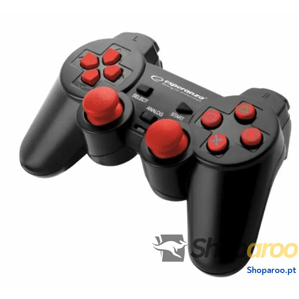 Comando Gaming Esperanza EGG106R USB 2.0 Vermelho PC PlayStation 3 PlayStation 2