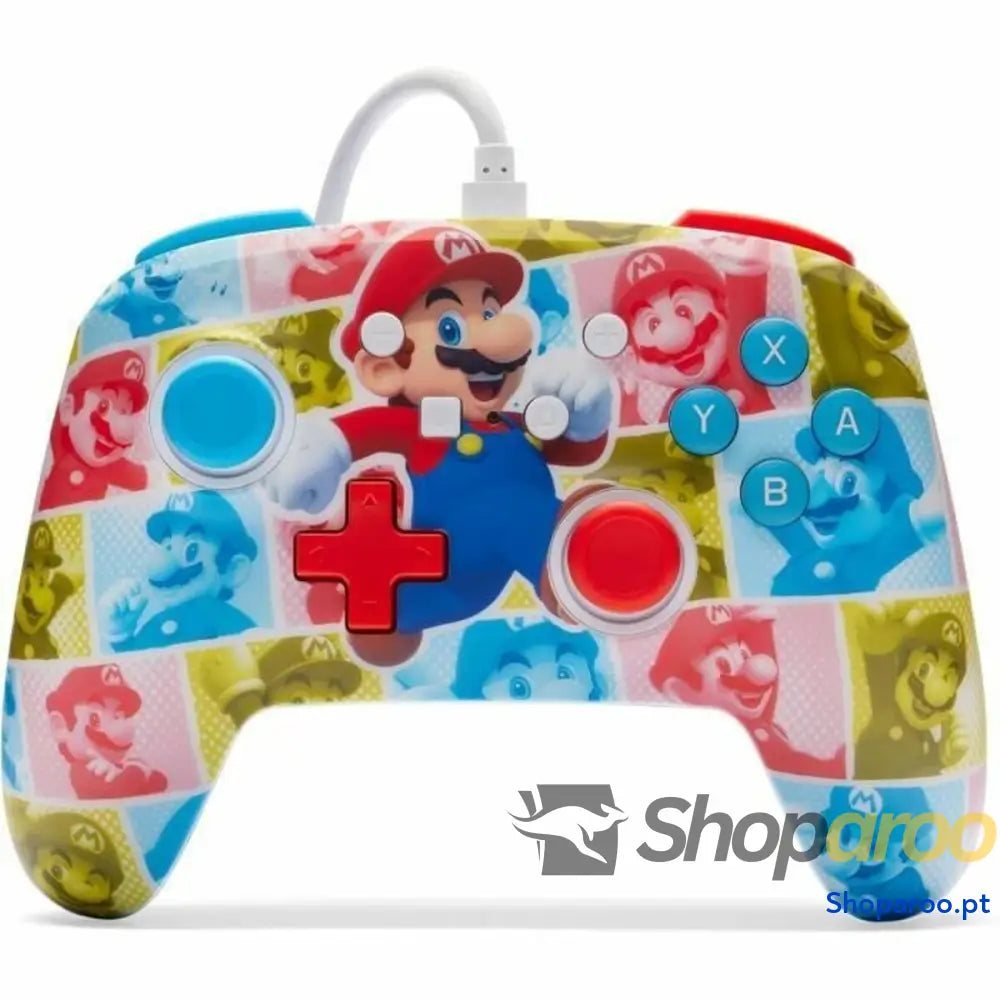 Comando Gaming Powera Mario Hero Reel rouge Nintendo Switch