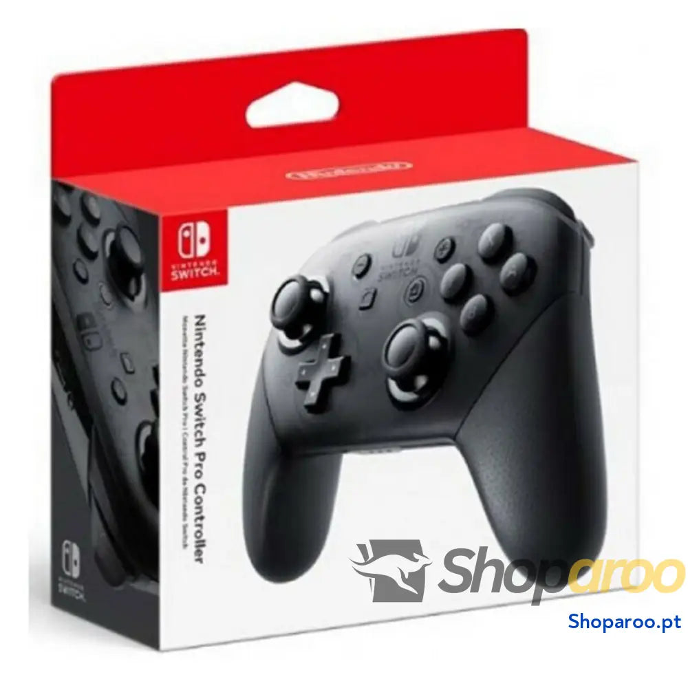 Comando Pro para Nintendo Switch + Cabo USB Nintendo Switch Pro Controller Preto