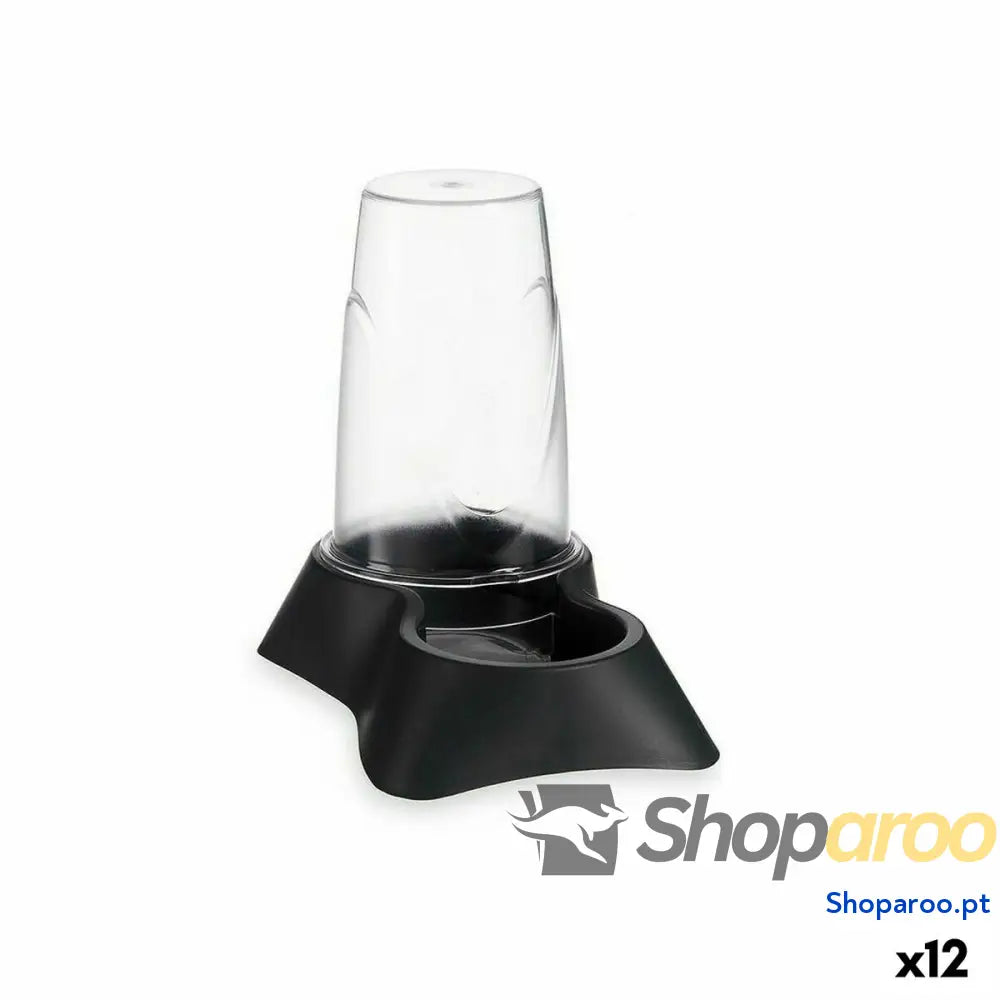 Comedouro para animais de estimação Mascow 87847 Transparente Antracite Polipropileno 650 ml 12,5 x 18 x 19 cm