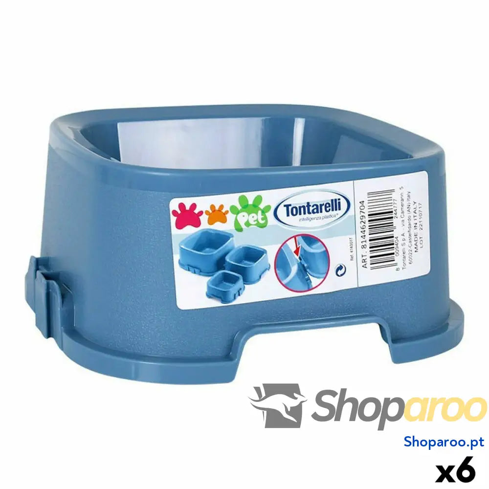 Comedouro para animais de estimação Tontarelli Pet 21,5 x 21,5 x 9,4 cm