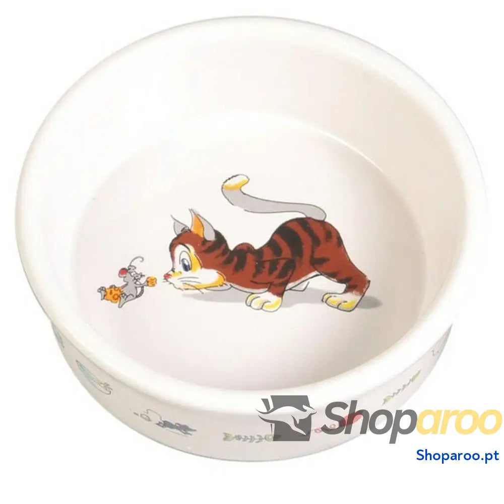 Comedouro para Gato Trixie                                 Branco Porcelana 11 cm