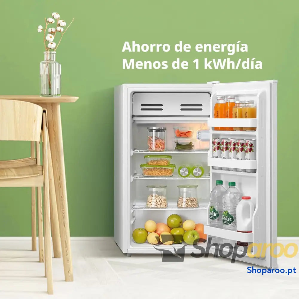 Comfee ’ RCD93WH2(E) Frigorífico de uma porta 93 l controlo temperatura pequeno frigorífico sob mesa silencioso GZRD 45