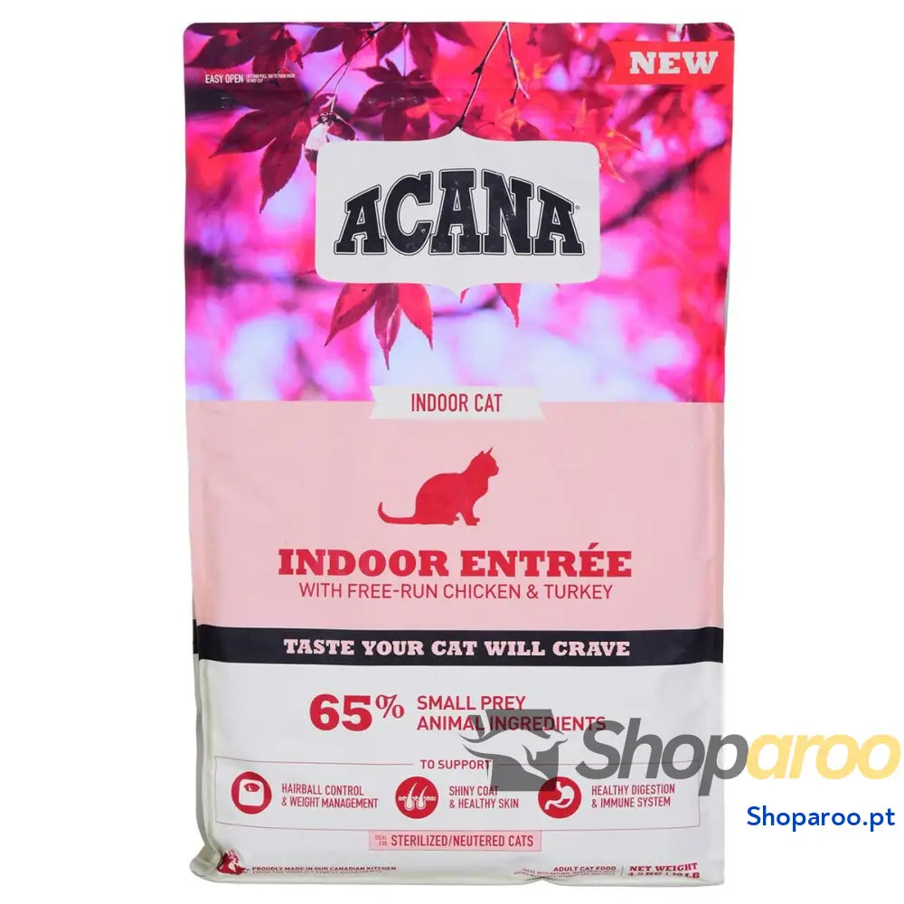 Comida para gato Acana Indoor Entrée Adulto Frango Peru Peixe Coelho 4,5 Kg