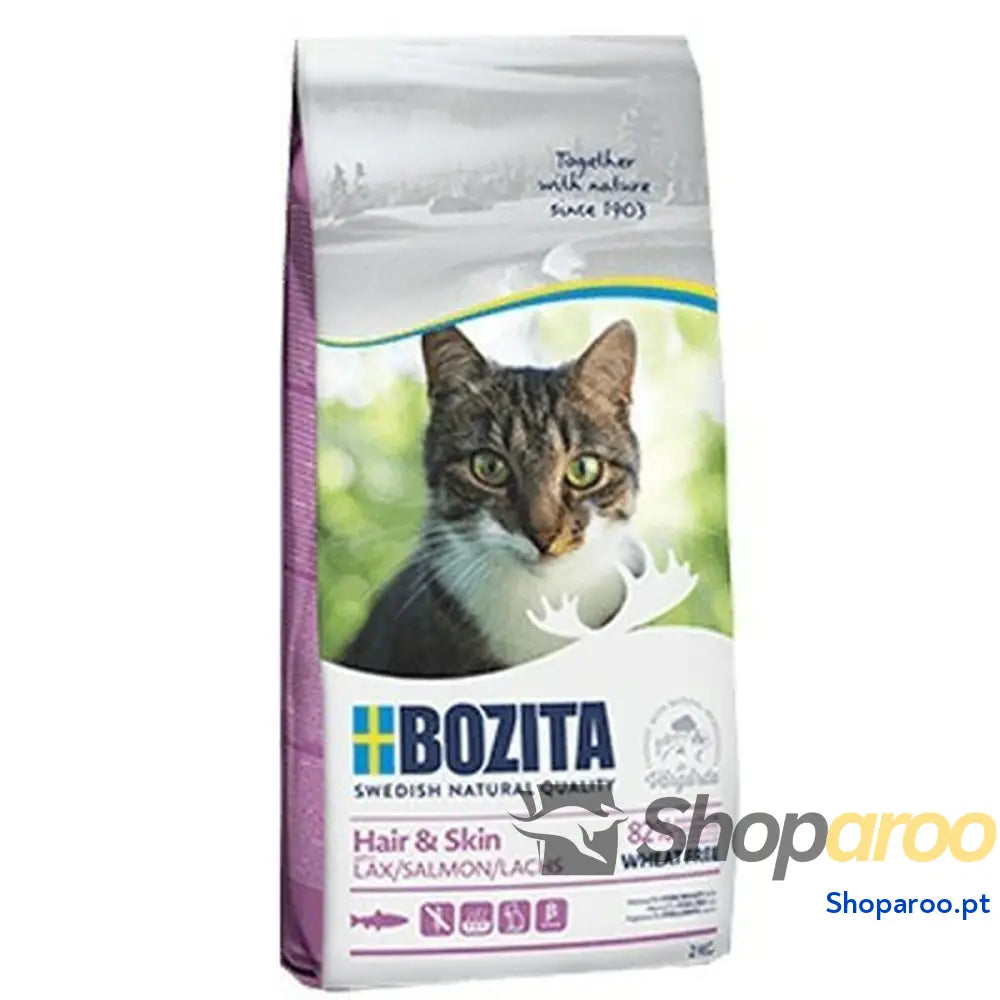 Comida para gato Bozita Hair & Skin Frango Salmão Peixe 2 Kg