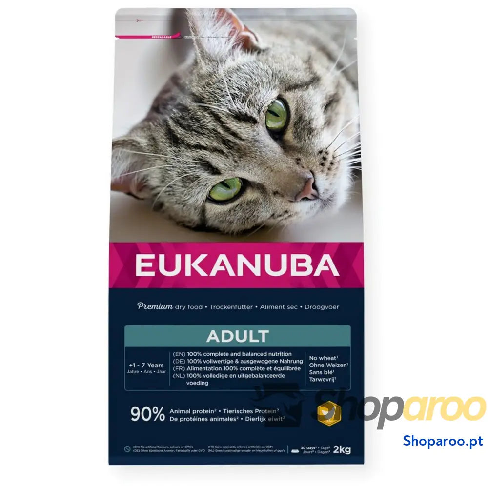 Comida para gato Eukanuba Adult Chicken Frango 2 Kg