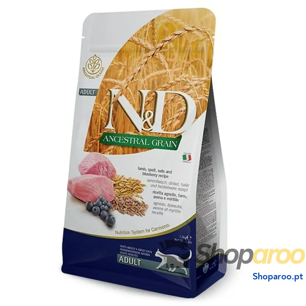 Comida para gato Farmina N&D Adulto Mirtilo Borrego 1,5 Kg