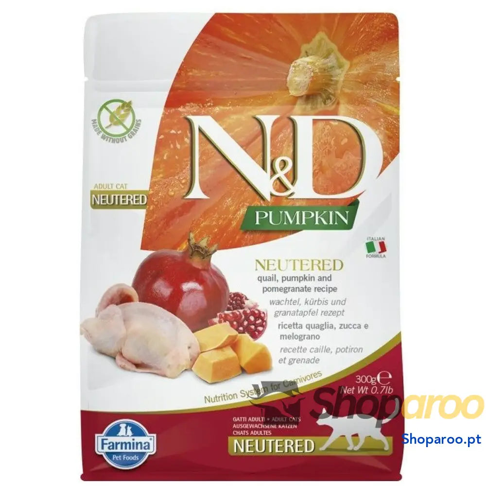 Comida para gato Farmina N&D Adulto Romã Abóbora 300 g