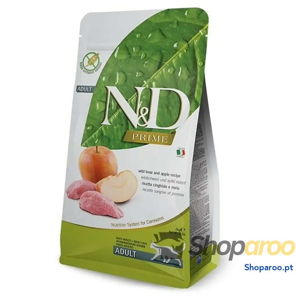 Comida para gato Farmina N&D CAT PRIME Adulto Maçã Javali 5 kg
