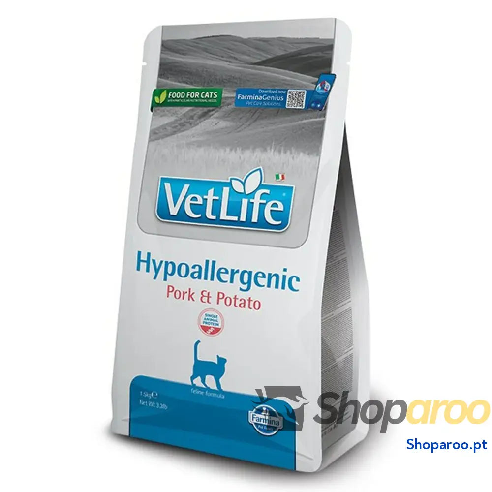 Comida para gato Farmina VET LIFE NAT Adulto Porco 1,5 Kg