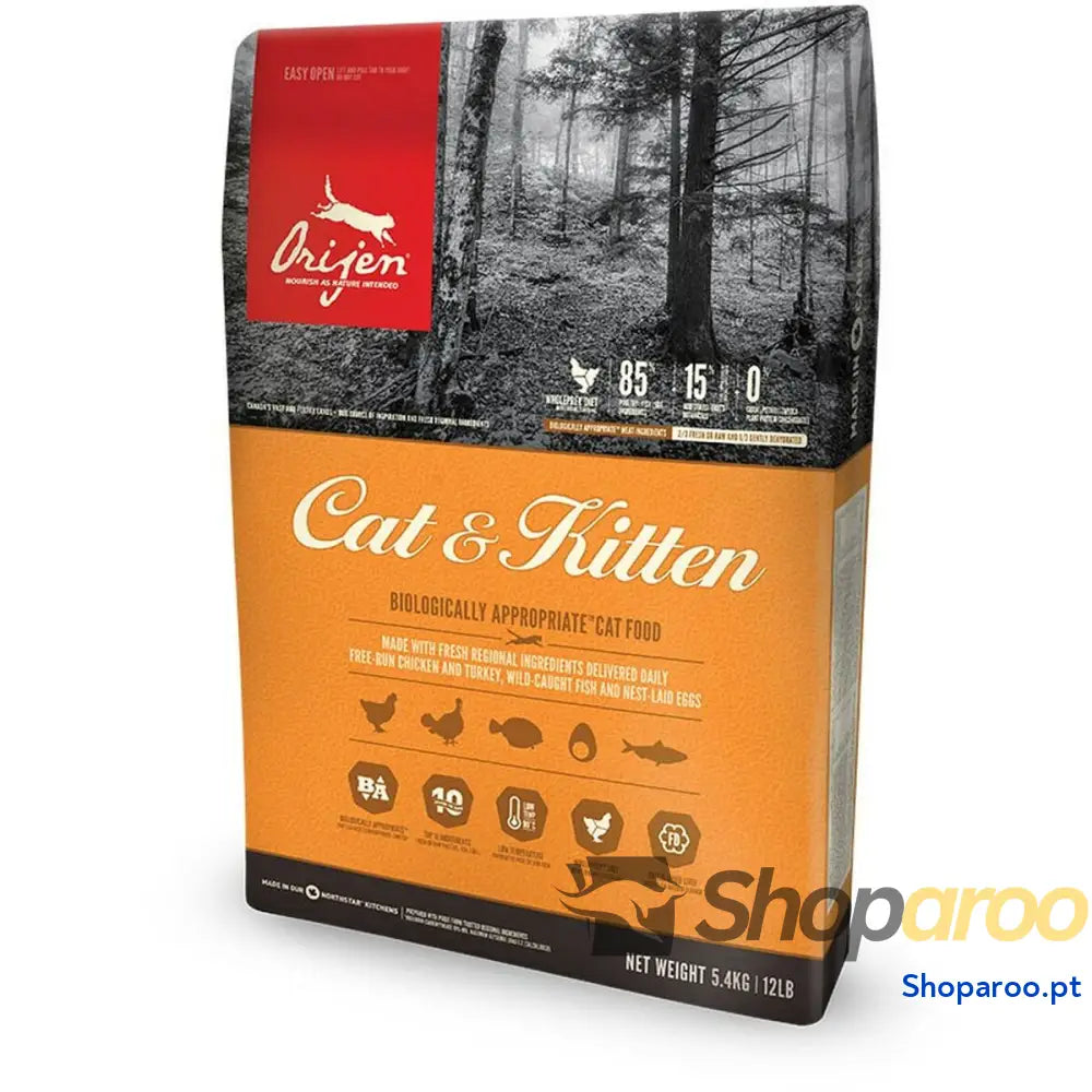 Comida para gato Orijen Cat & Kitten Frango Peru 5,4 kg