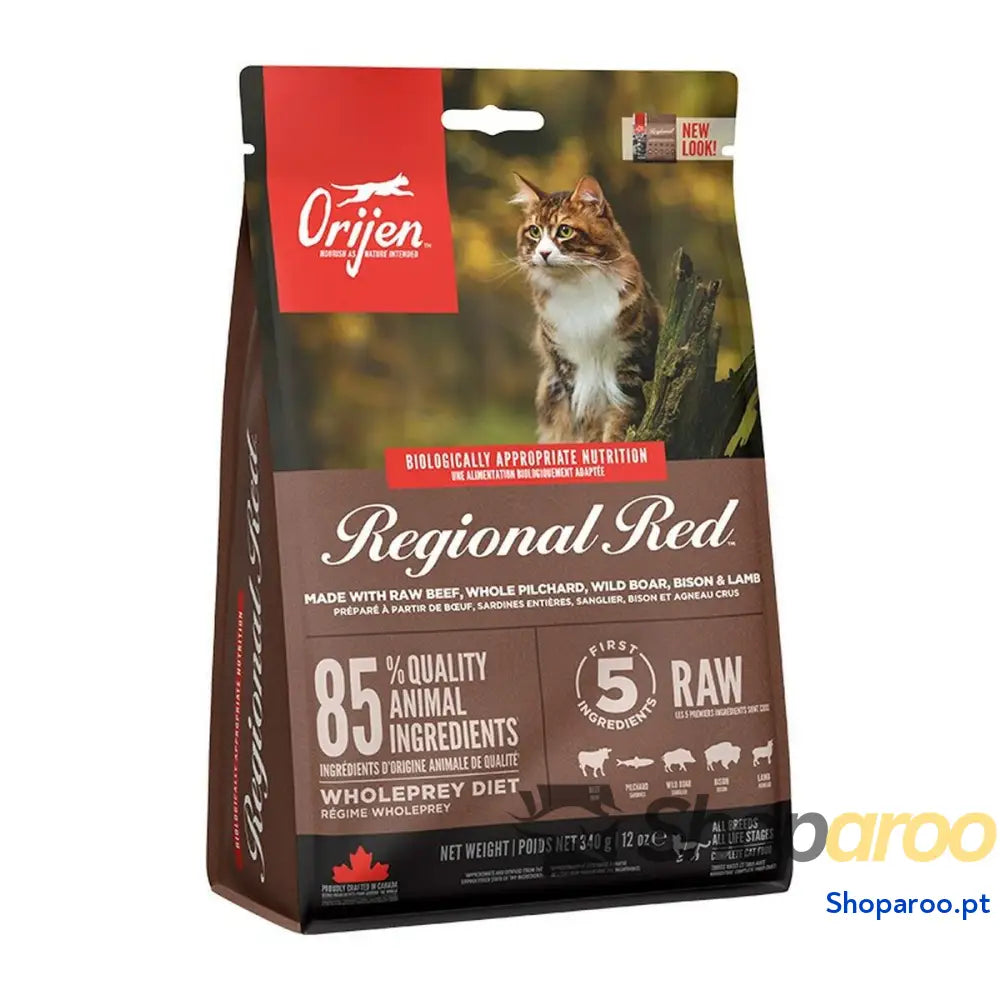 Comida para gato Orijen Vitela Borrego Javali 340 g