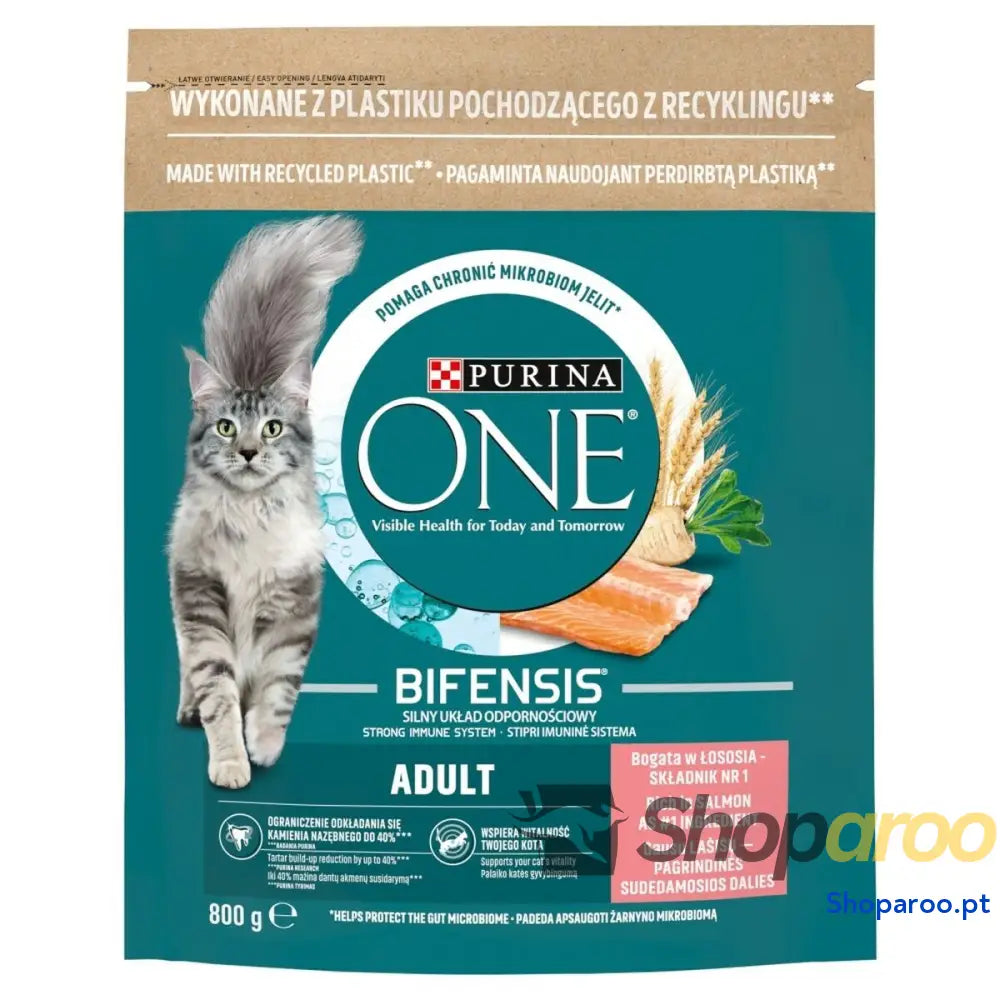 Comida para gato Purina One Bifensis Adult Adulto Salmão 800 g