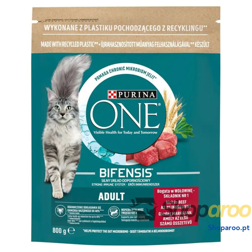 Comida para gato Purina One Bifensis Adult Adulto Vitela 800 g