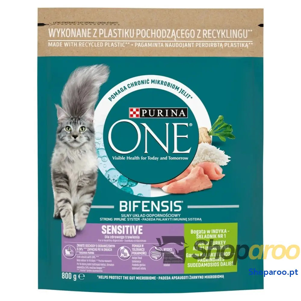 Comida para gato Purina One Bifensis Adult Sensitive Adulto Peru 800 g