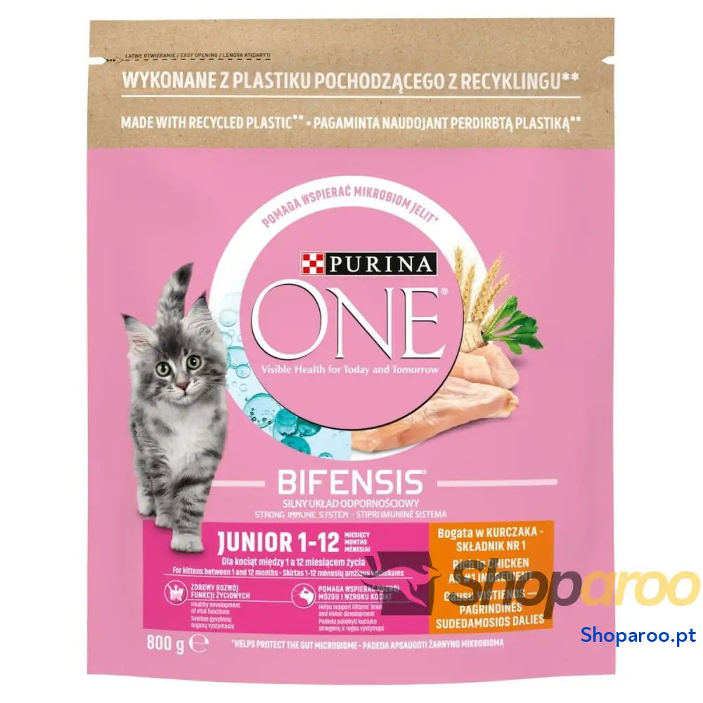 Comida para gato Purina One Bifensis Junior Frango 800 g