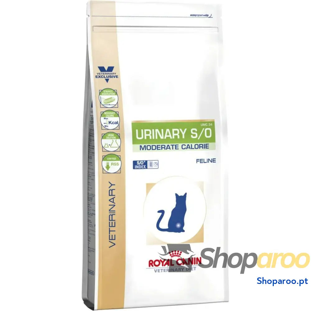Comida para gato Royal Canin Urinary S/O Moderate Calorie Frango Arroz Pássaros 7 kg