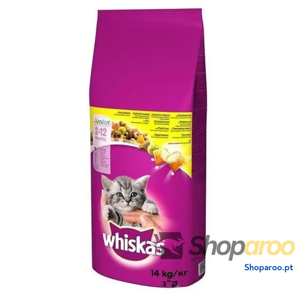 Comida para gato Whiskas Junior Frango 14 Kg