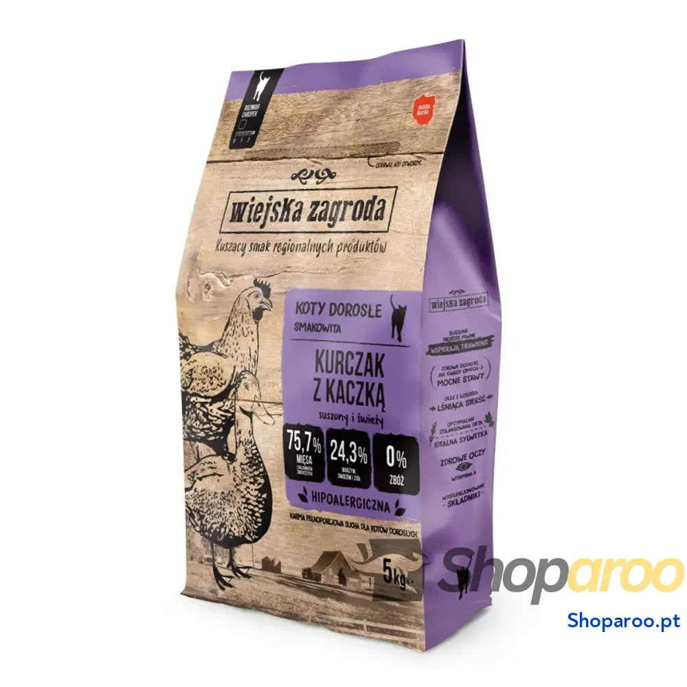 Comida para gato WIEJSKA ZAGRODA COUNTRY FARM Frango 5 kg