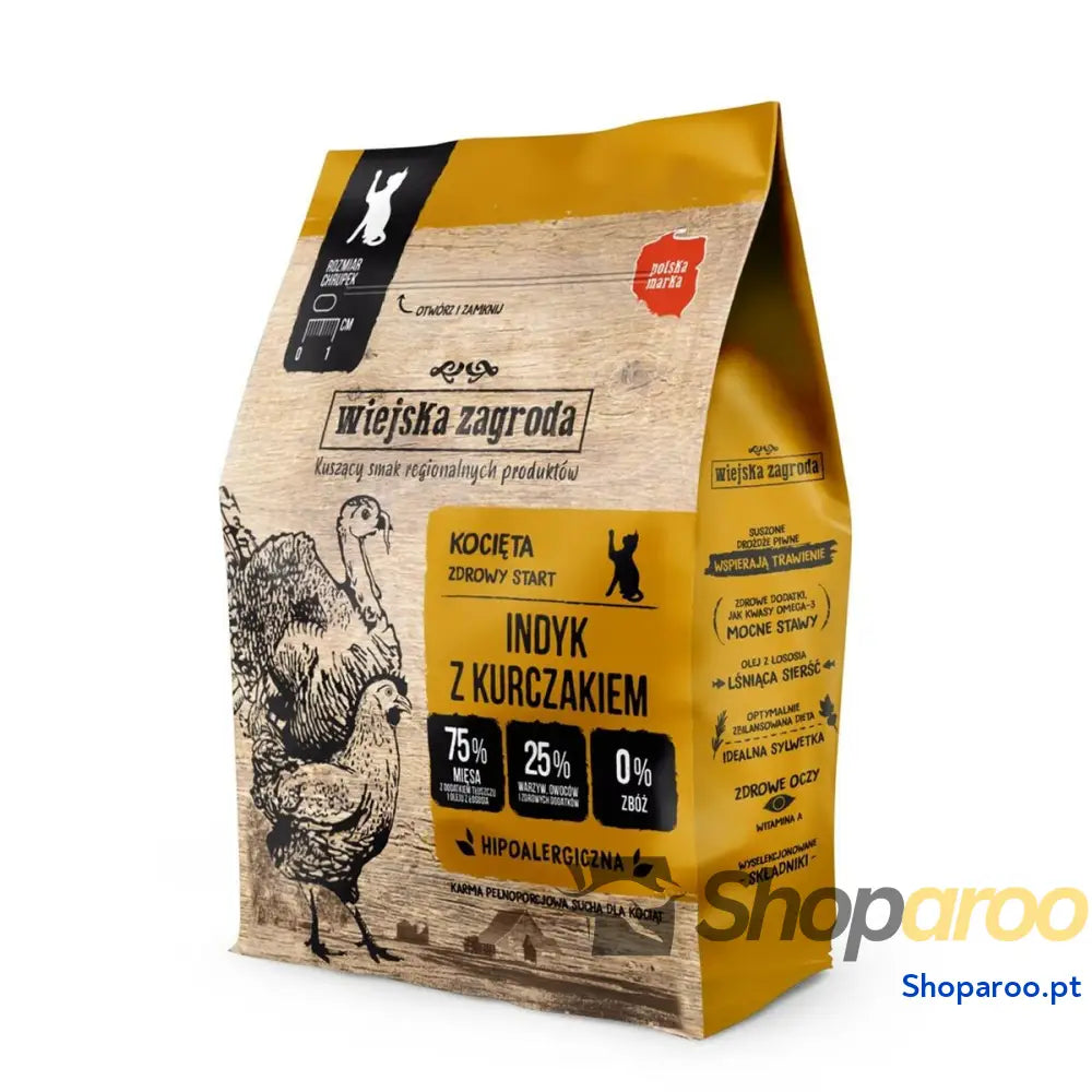 Comida para gato WIEJSKA ZAGRODA Kitten Turkey with chicken Peru 400 g