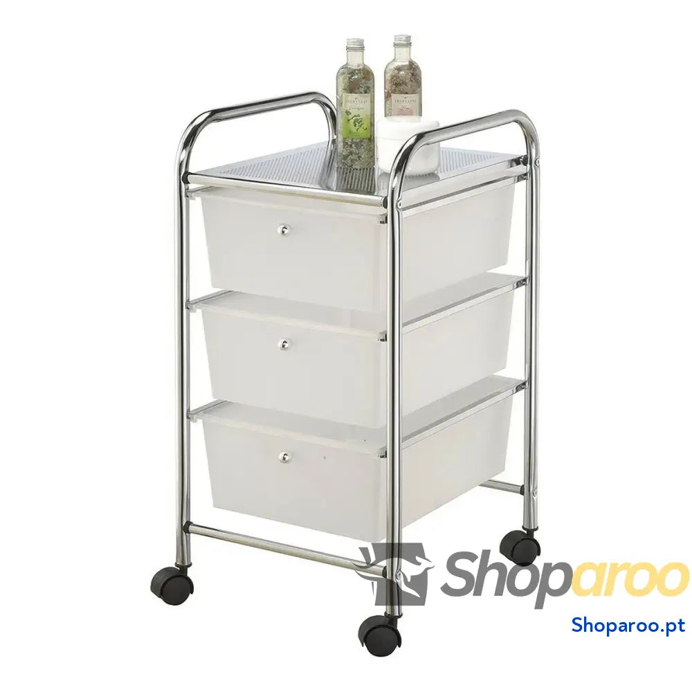 Cómoda Berilo YS A3CL Transparente 3 gavetas