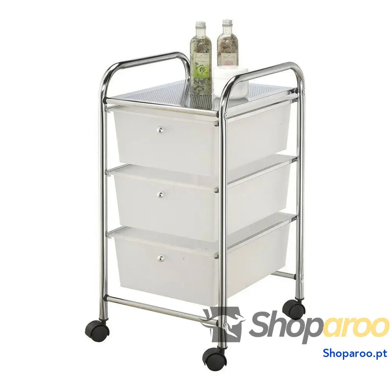 Cómoda Berilo YS A3CL Transparente 3 gavetas