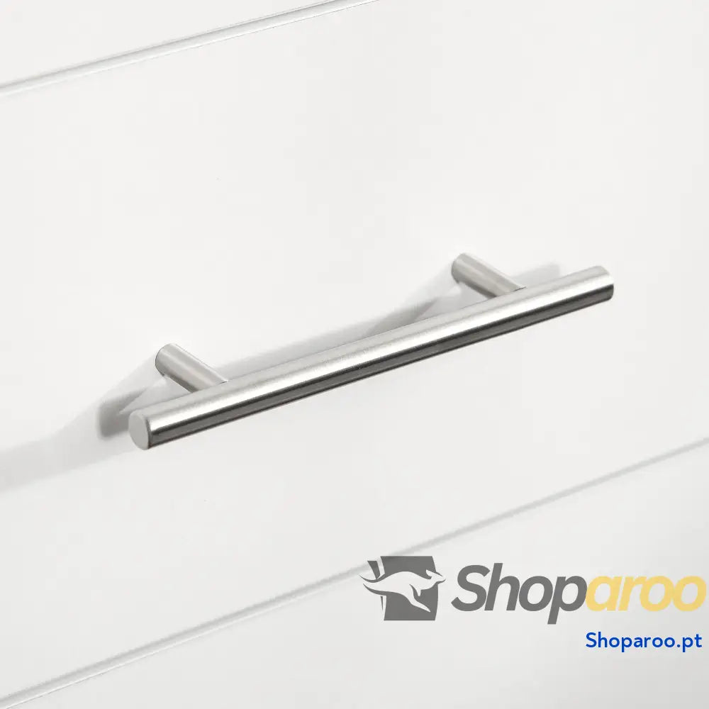Cómoda com 4 Gavetas de Dormitório Estilo Moderno para Sala Estar Entrada Corredor 112x38,2x81cm Branco
