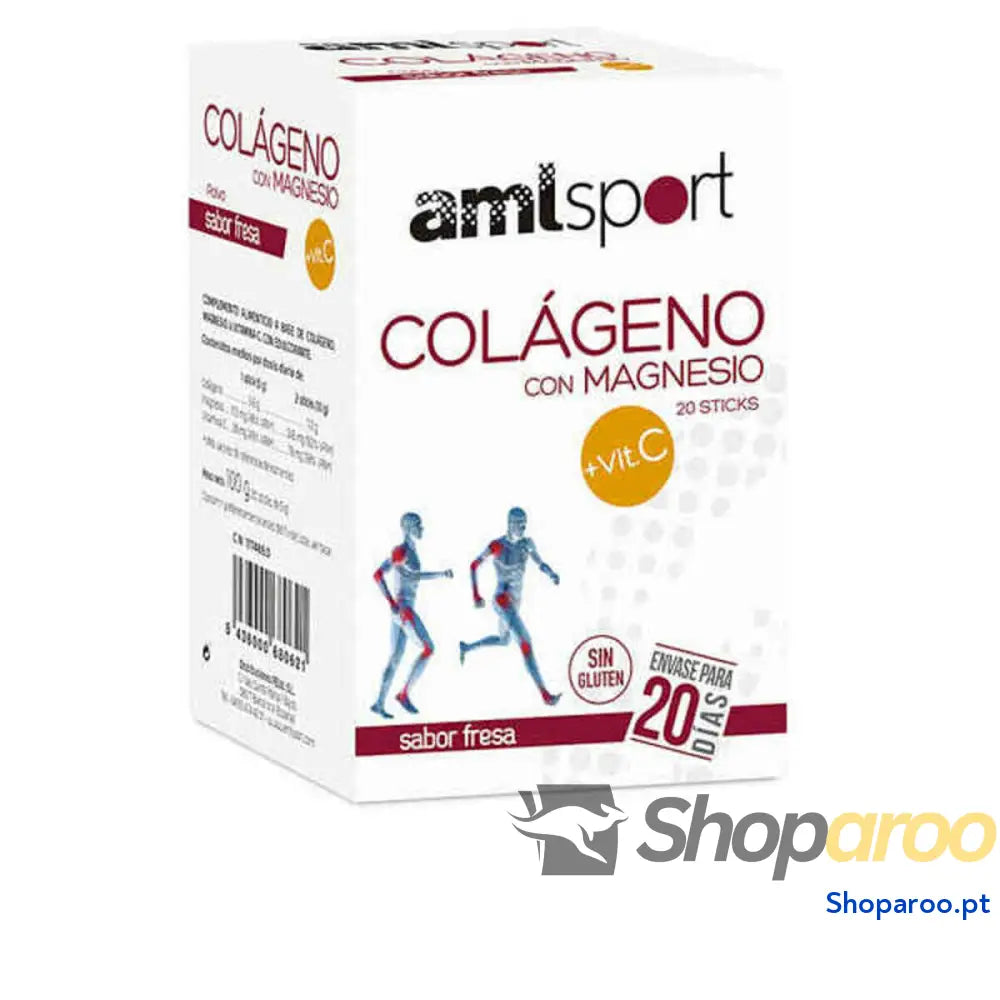 Complemento Alimentar Amlsport Colagénio Magnésio Vitamina C (20 uds)