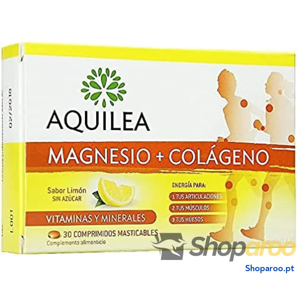 Complemento Alimentar Aquilea Magnésio Colagénio 30 Unidades