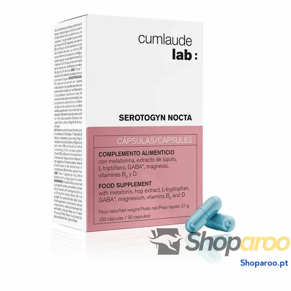 Complemento Alimentar Cumlaude Lab Serotogyn Nocta 30 Unidades
