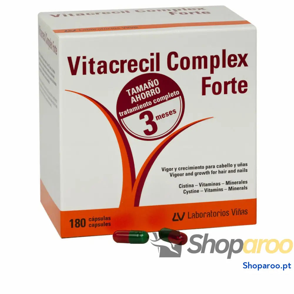 Complemento Alimentar Vitacrecil Complex Forte CABELLO Y UÑAS 180 Unidades