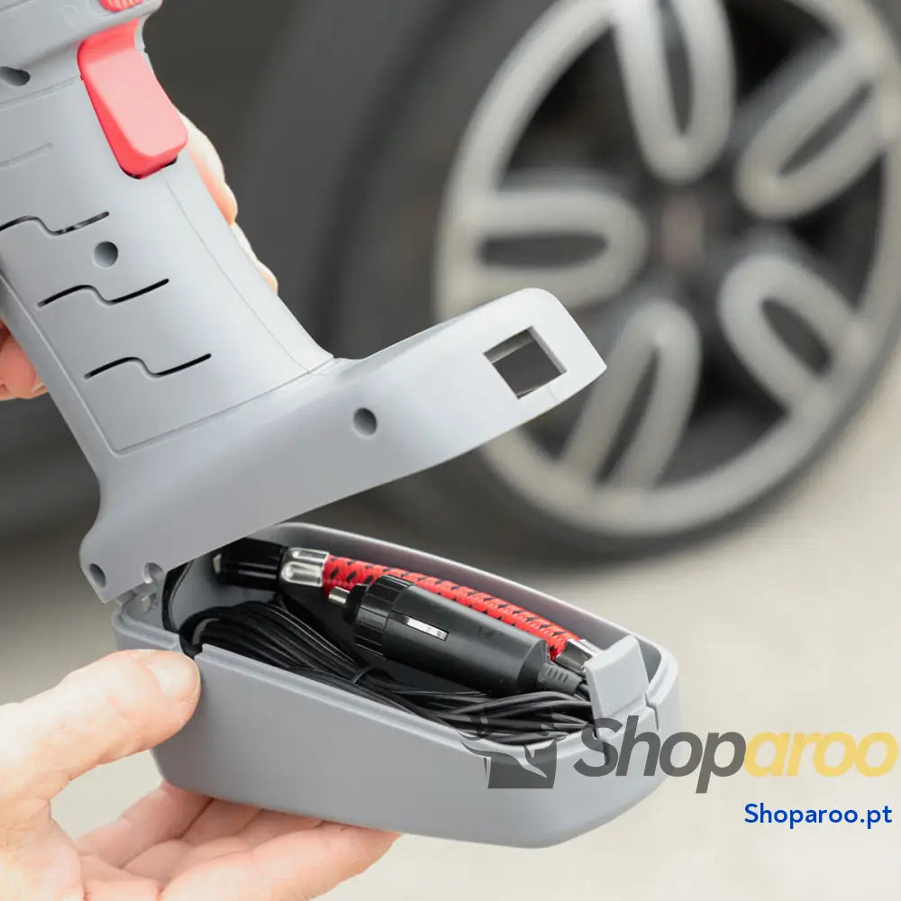 Compressor de Ar Portátil com LED Airpro+ InnovaGoods Cinzento Vermelho