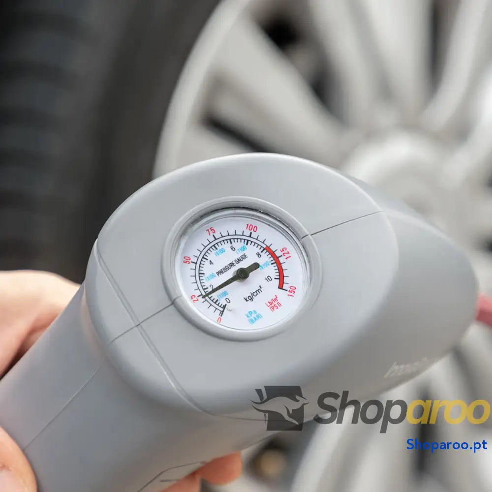 Compressor de Ar Portátil com LED Airpro+ InnovaGoods Cinzento Vermelho