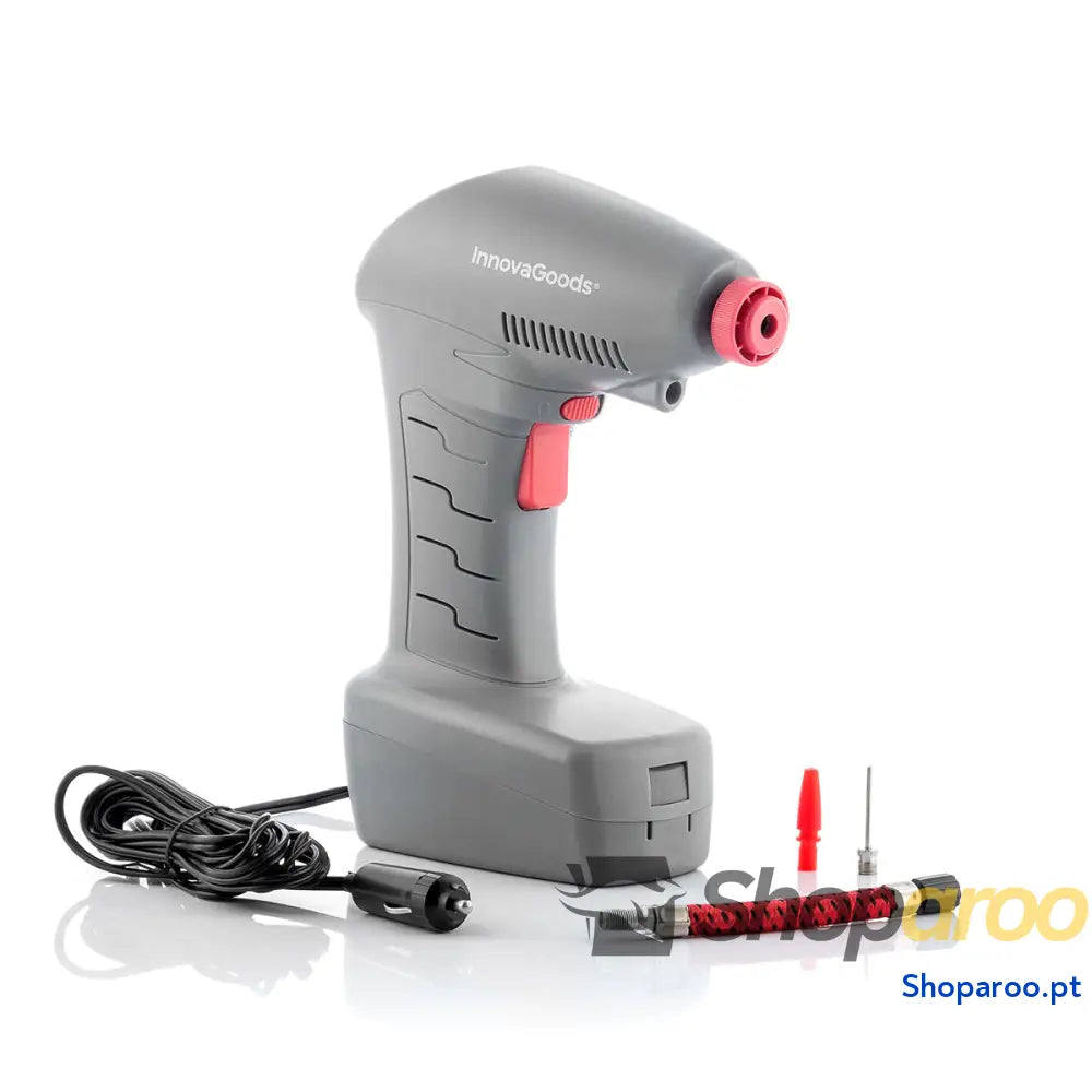 Compressor de Ar Portátil com LED Airpro+ InnovaGoods Cinzento Vermelho