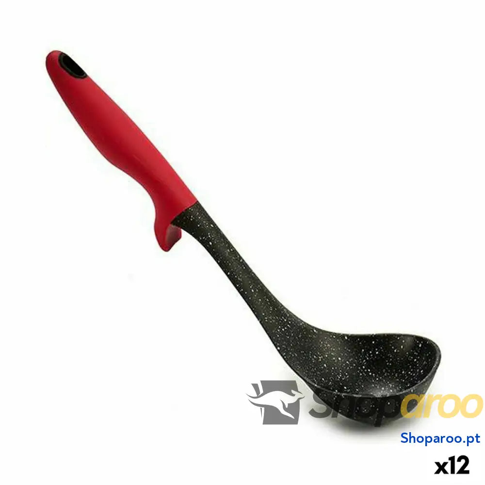 Concha Nylon Preto Vermelho 7 x 30 9 cm (12 Unidades)